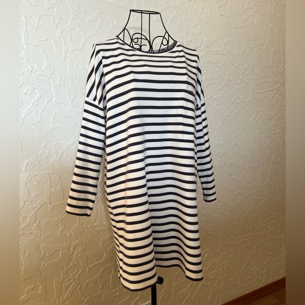 Fat Face Blue and White Striped Tunic Top - Picture 3 of 12
